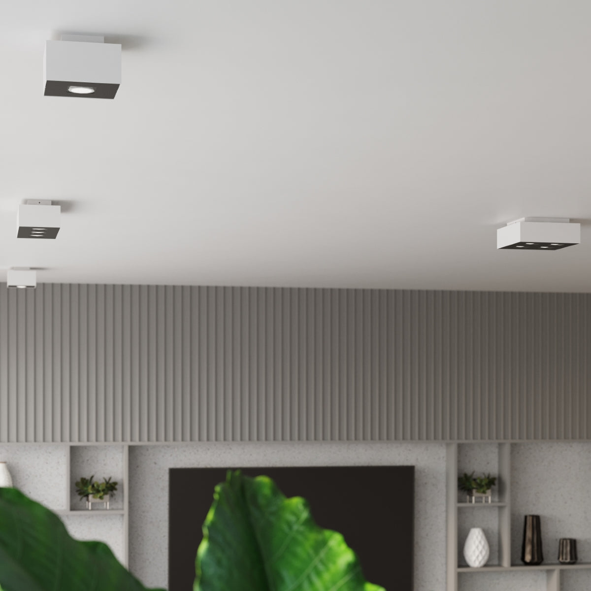 Plafondlamp MONO 4 wit