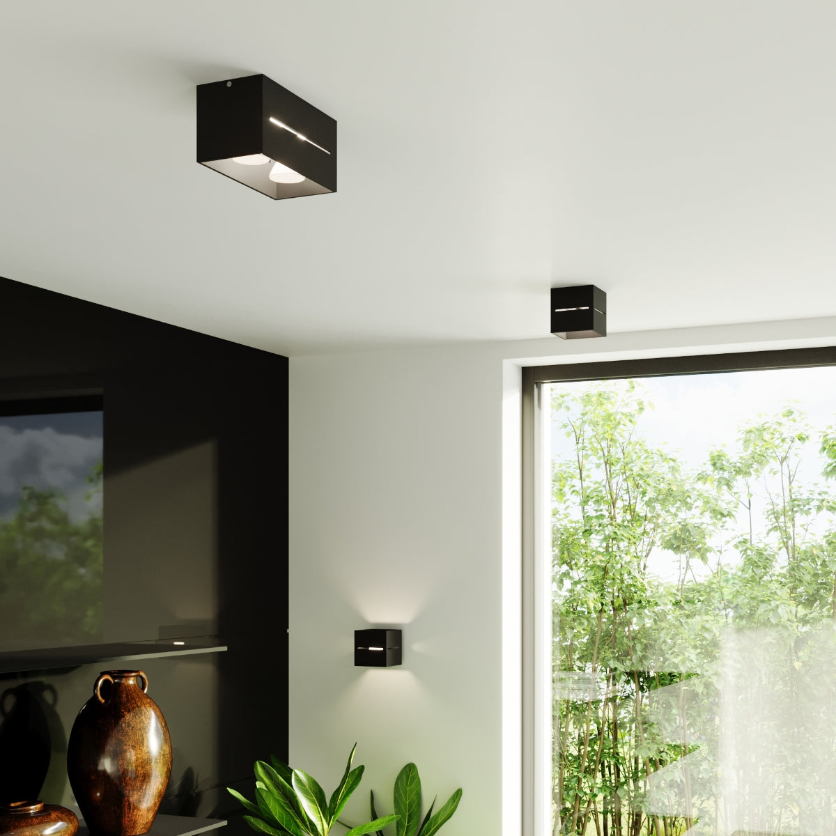 Wandlamp LOBO zwart