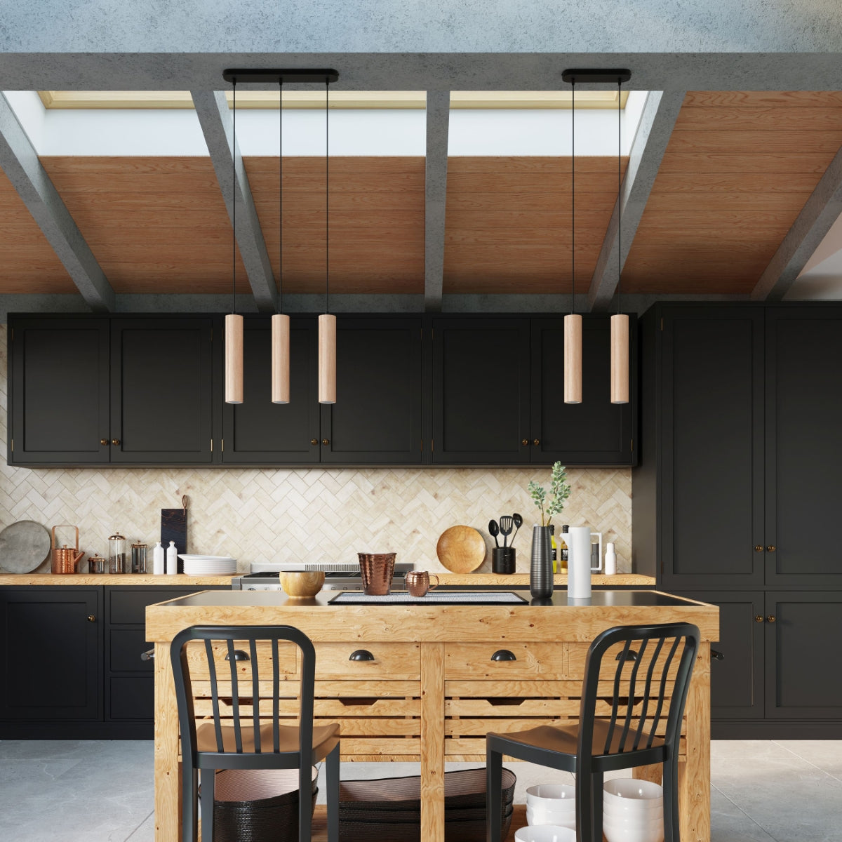 Hanglamp LINO hout