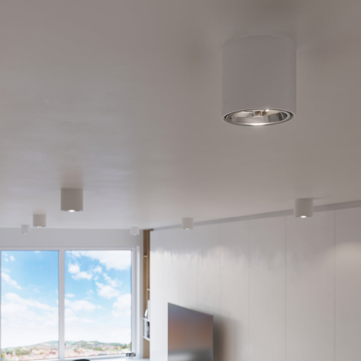 Plafondlamp TIUBE wit