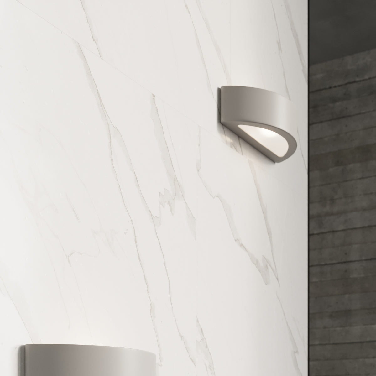Wandlamp keramiek ATENA grijs