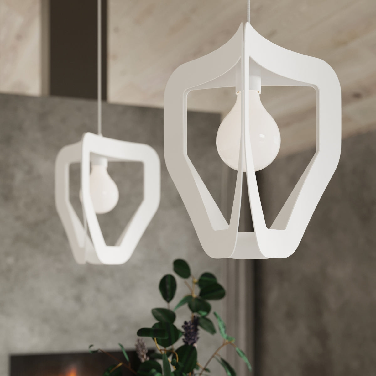 Hanglamp TRES wit