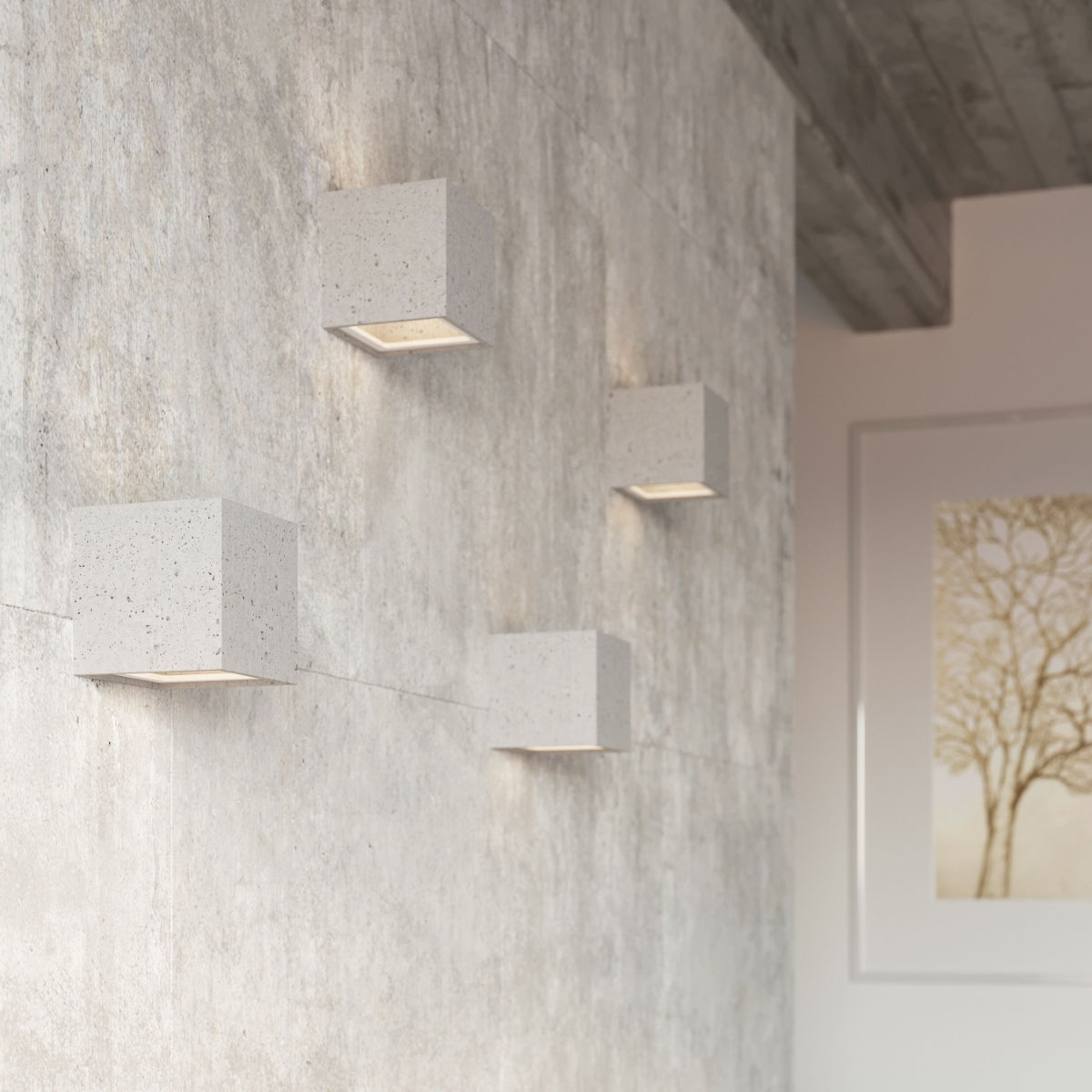 Wandlamp LEO beton