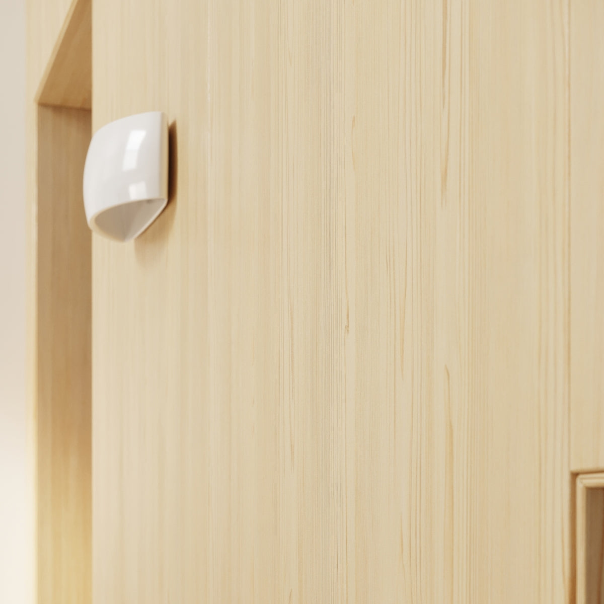 Gelakte wandlamp PONTIUS wit glans