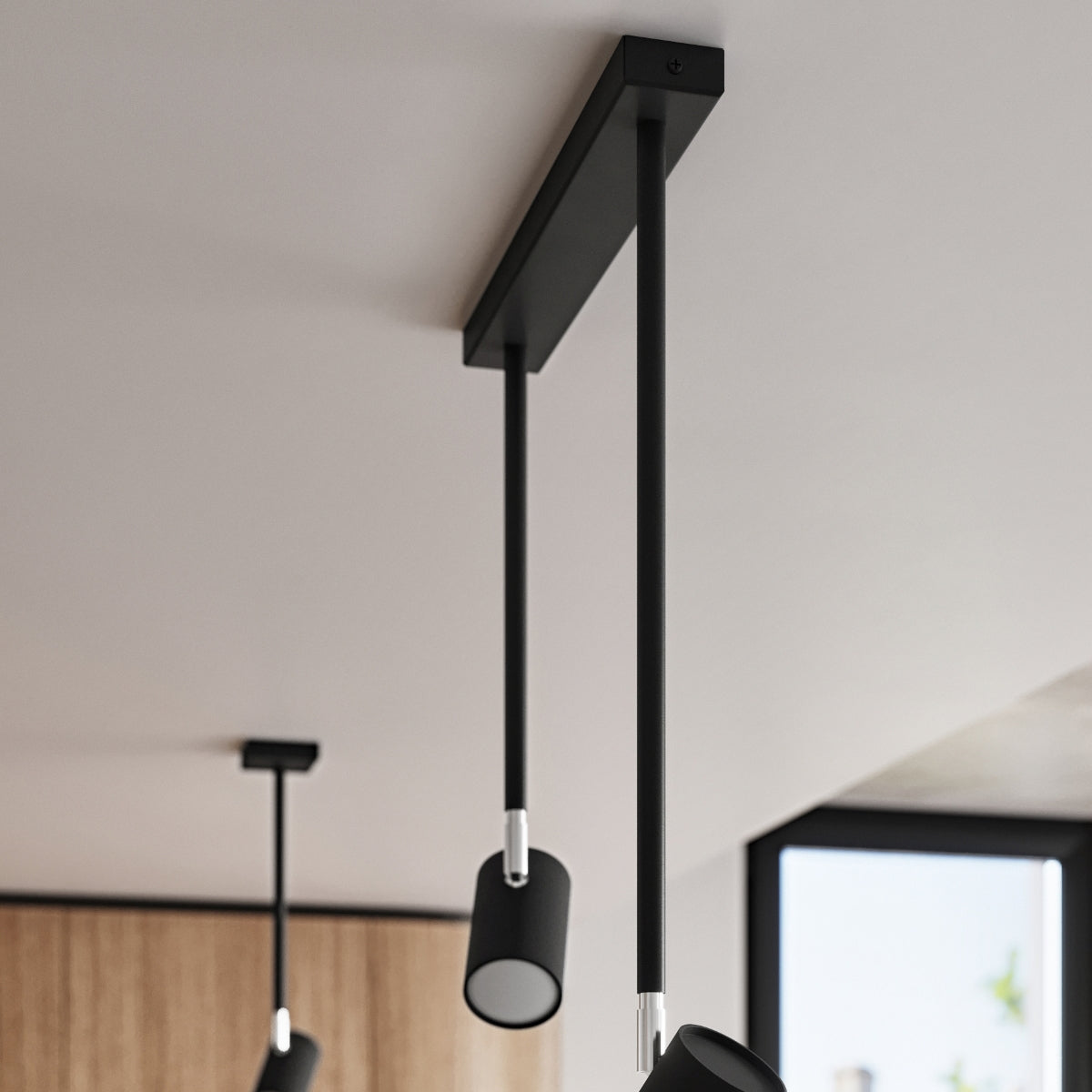 Plafondlamp NORANO zwart