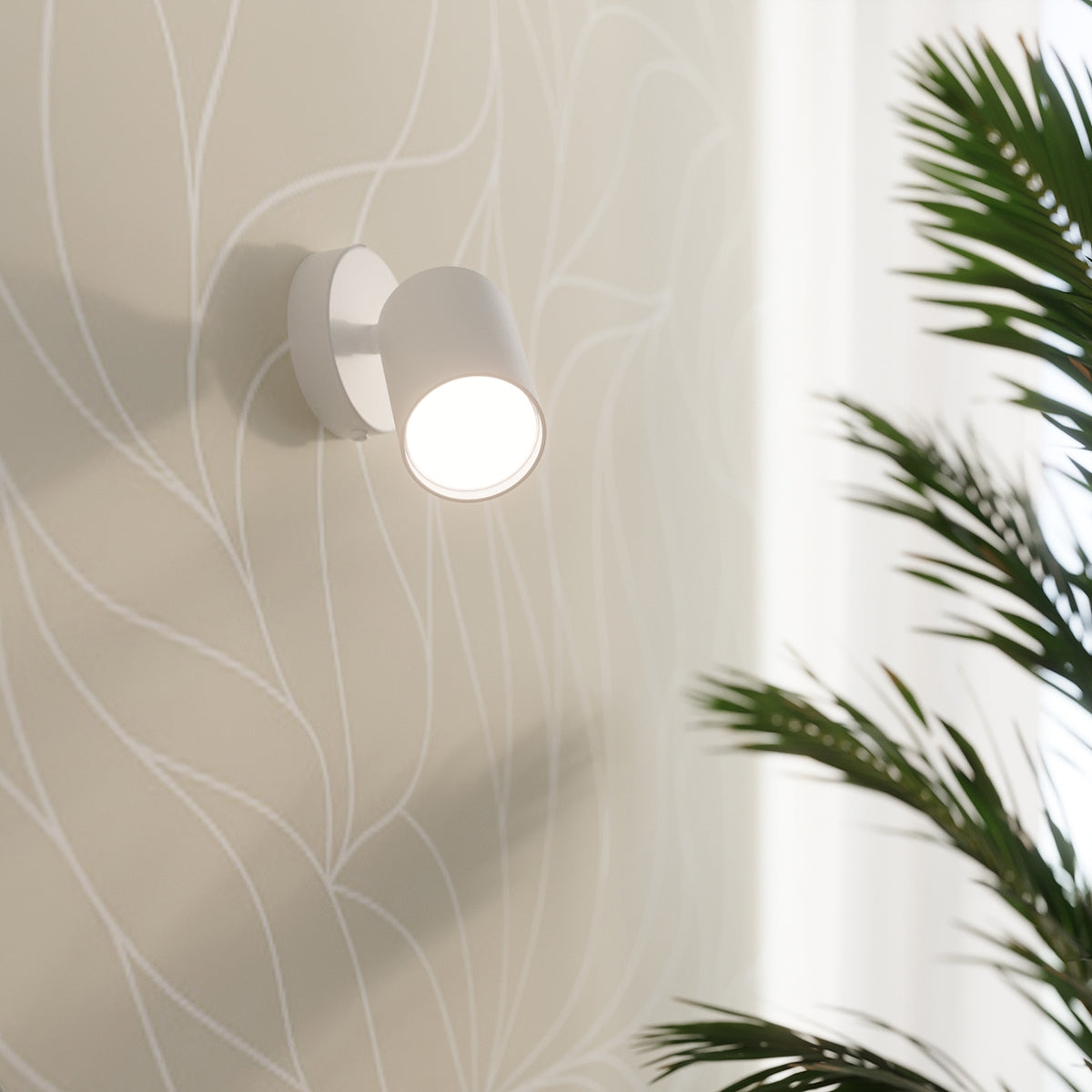 Wandlamp LEMMI 1 wit