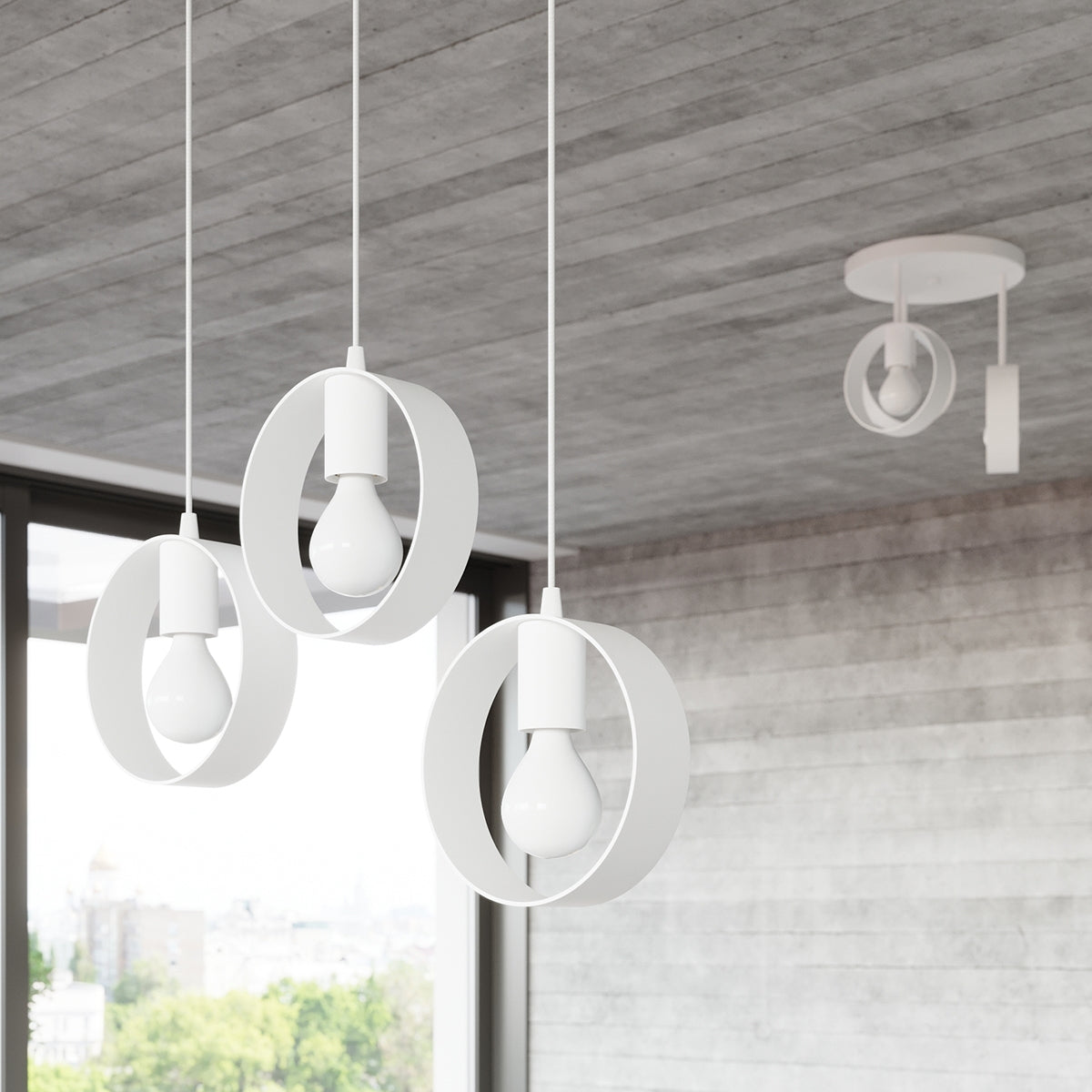 Plafondlamp TITRAN 2 wit