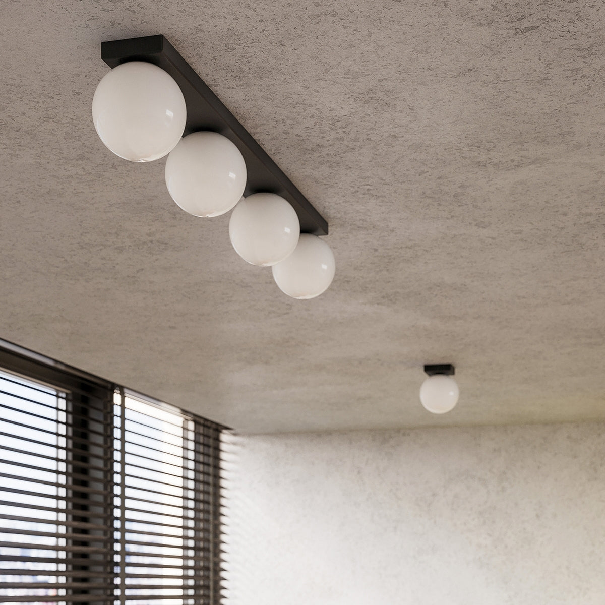 Plafondlamp YOLI 1 zwart