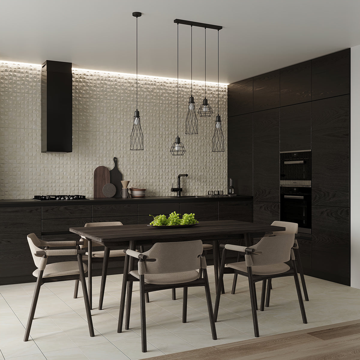 Hanglamp SUBA 1 zwart