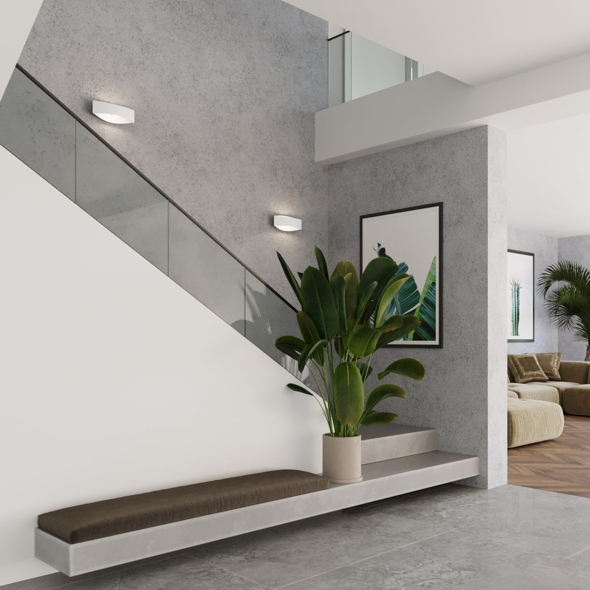 Wandlamp TONI wit