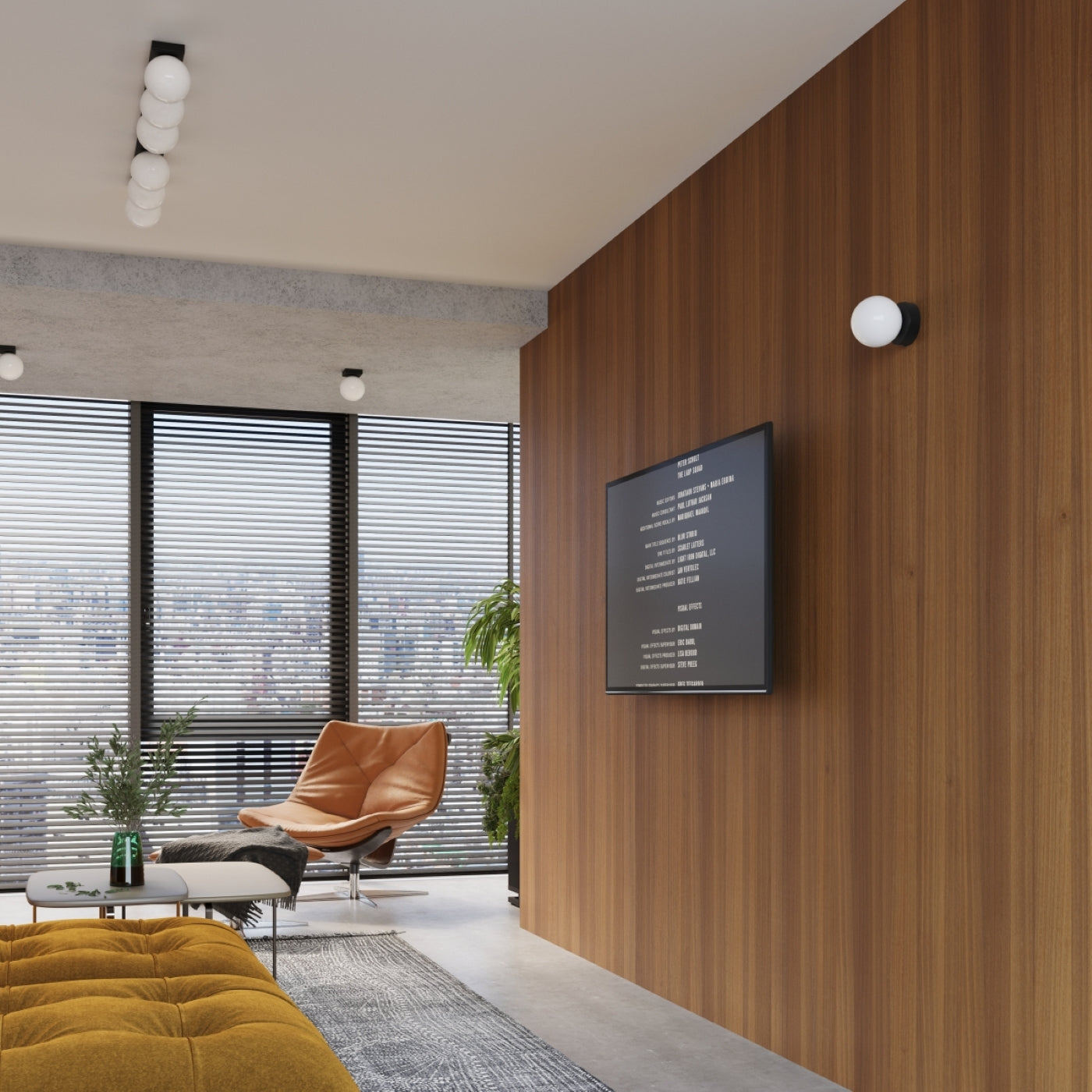 Wandlamp YOLI 1 zwart