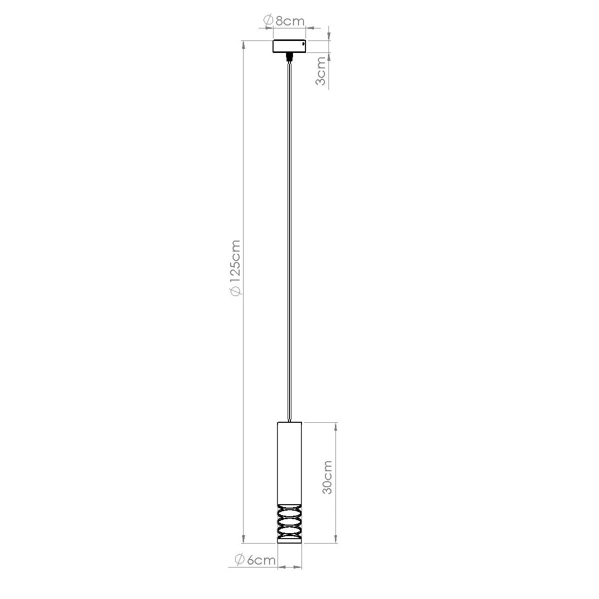 Hanglamp LAMI 1 wit