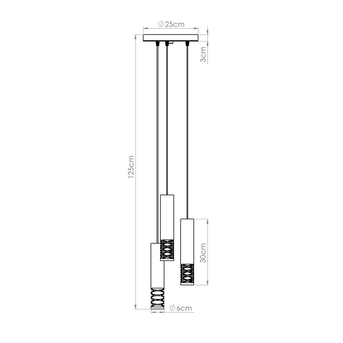 Hanglamp LAMI 3P wit