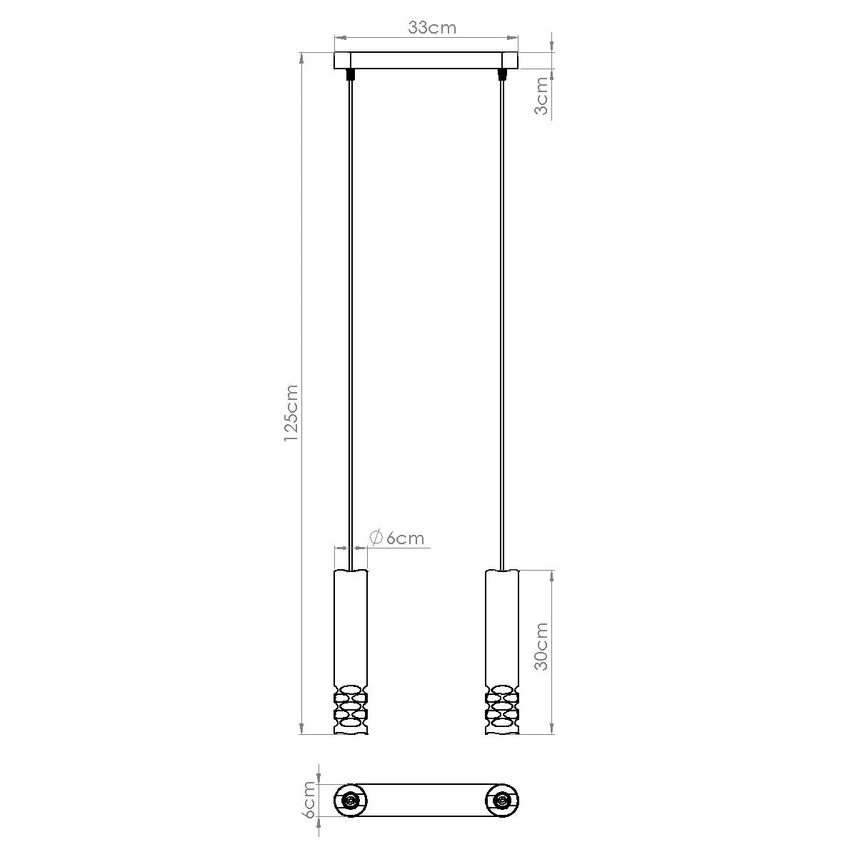 Hanglamp LIRO 2 wit