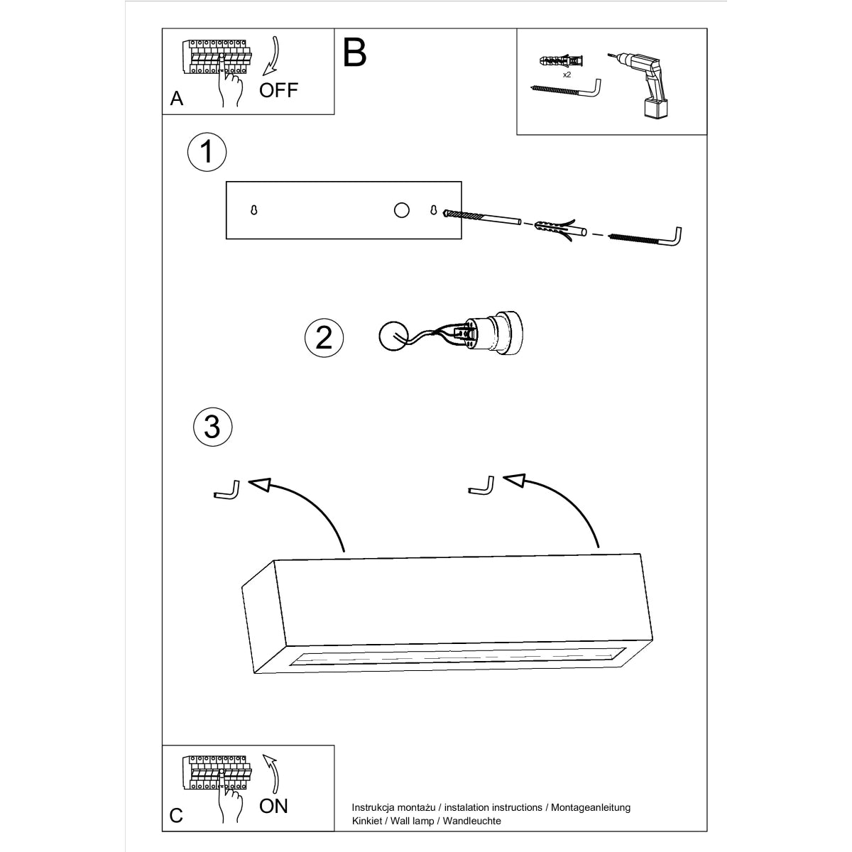 Wandlamp keramiek VEGA