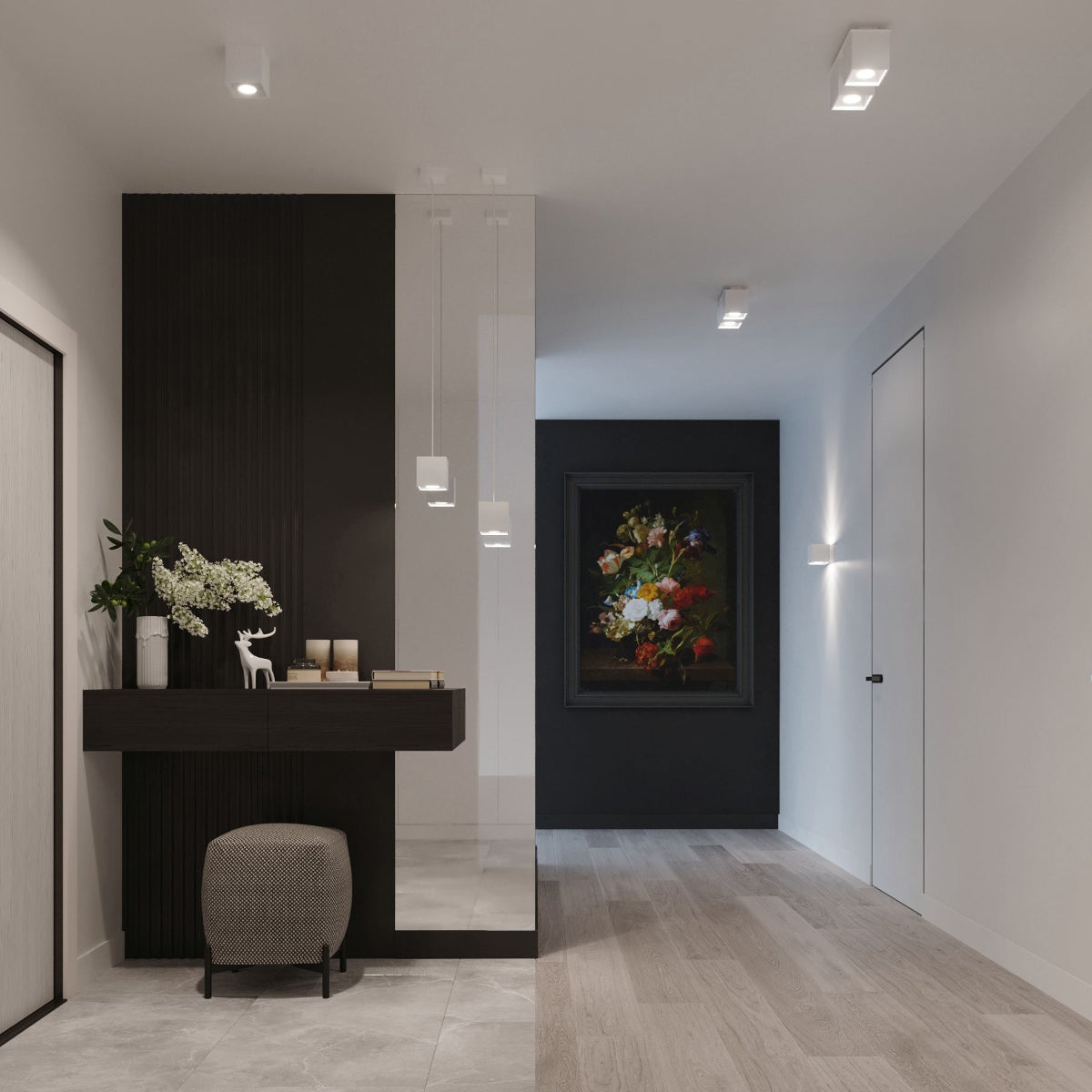 Plafondlamp QUAD 1 wit