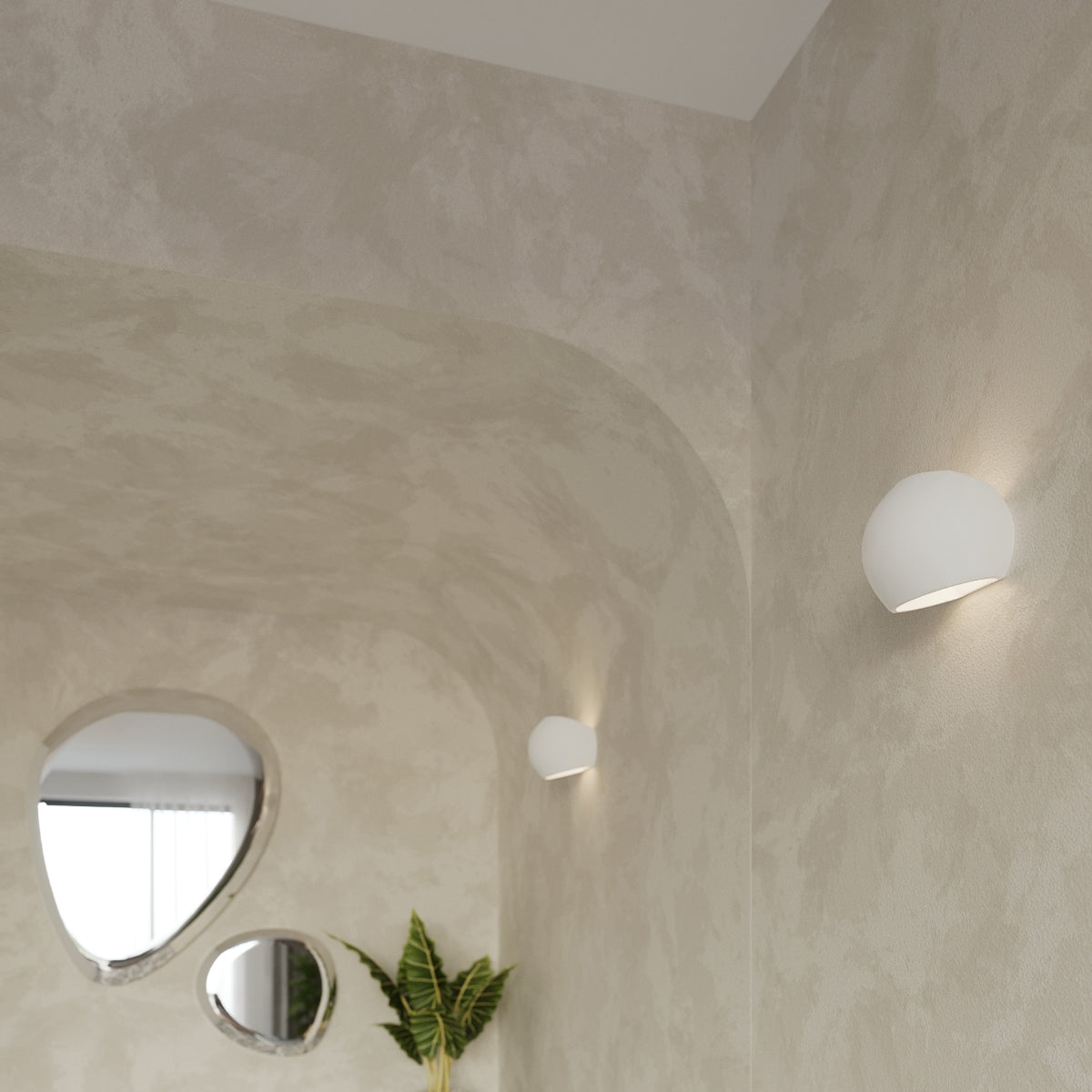 Wandlamp keramiek GLOBE