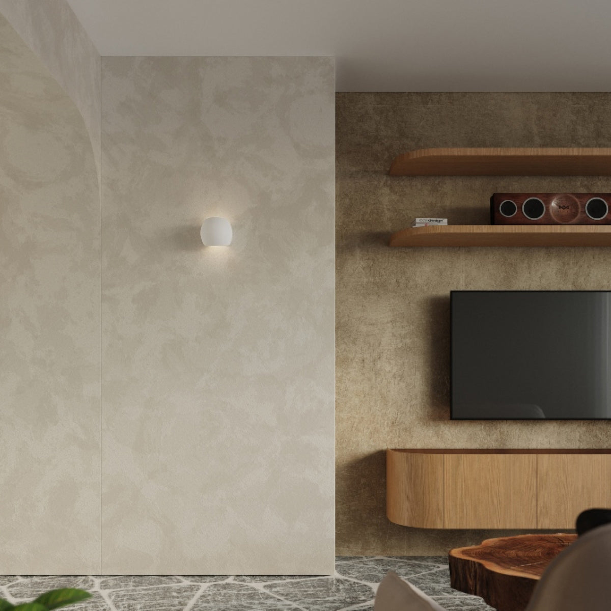 Wandlamp keramiek GLOBE