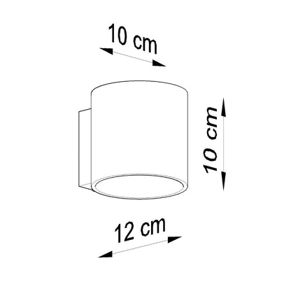 Wandlamp ORBIS 1 zwart