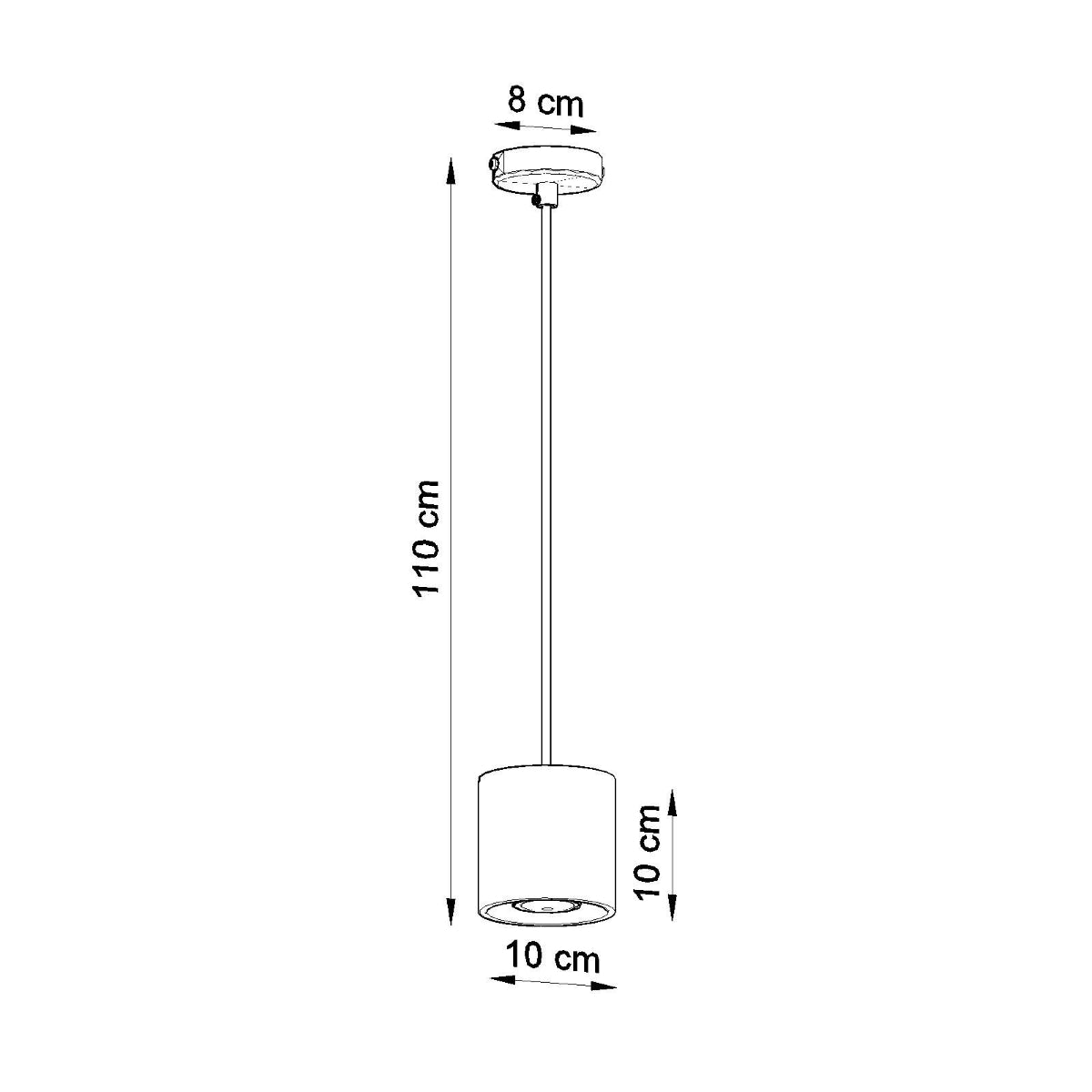 Hanglamp ORBIS 1 zwart
