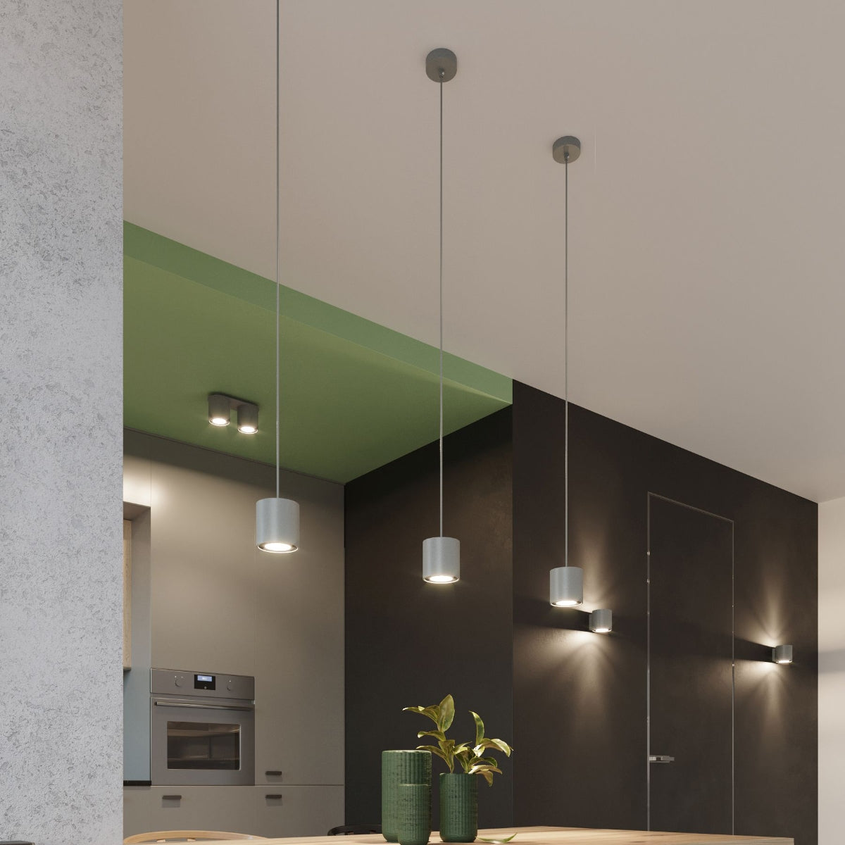 Plafondlamp ORBIS 2 grijs