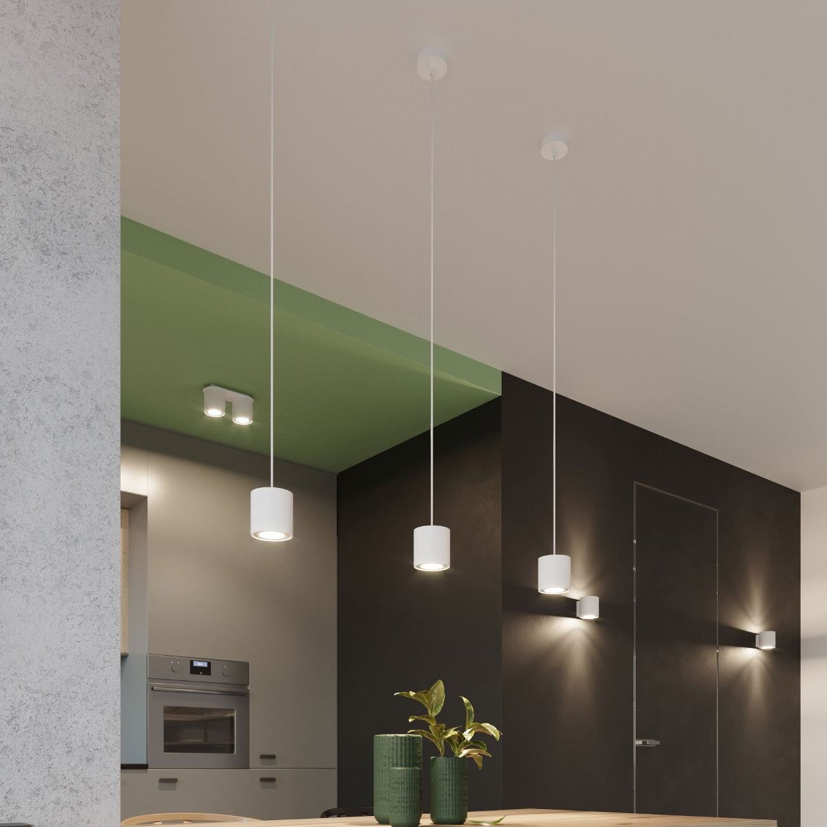 Plafondlamp ORBIS 2 wit