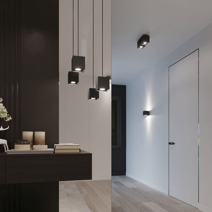 Wandlamp QUAD 1 zwart