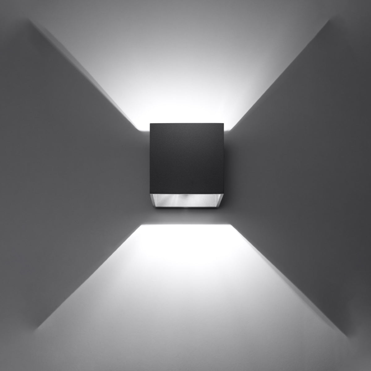 Wandlamp QUAD 1 zwart