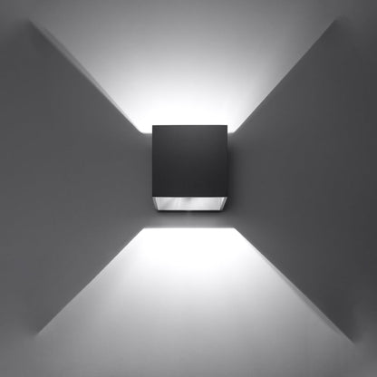 Wandlamp QUAD 1 zwart