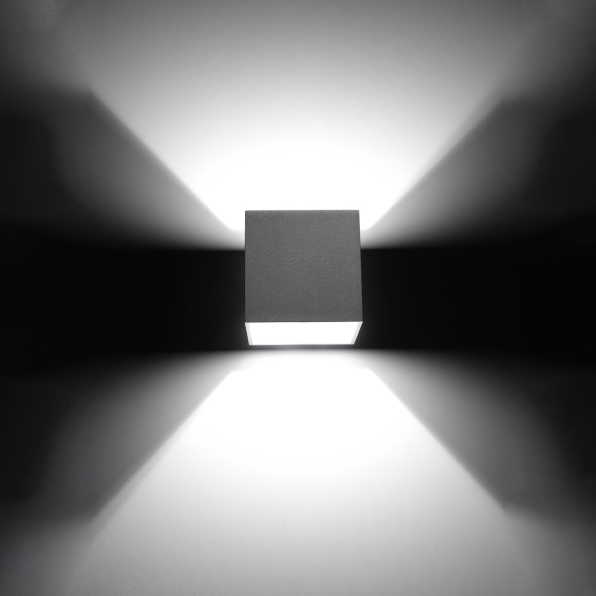 Wandlamp QUAD 1 grijs