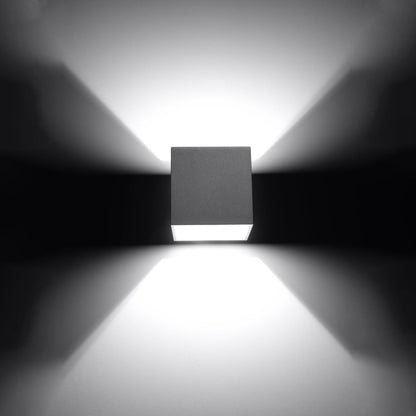 Wandlamp QUAD 1 grijs