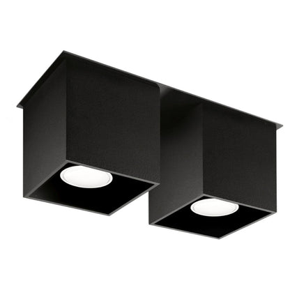 Plafondlamp QUAD 2 zwart