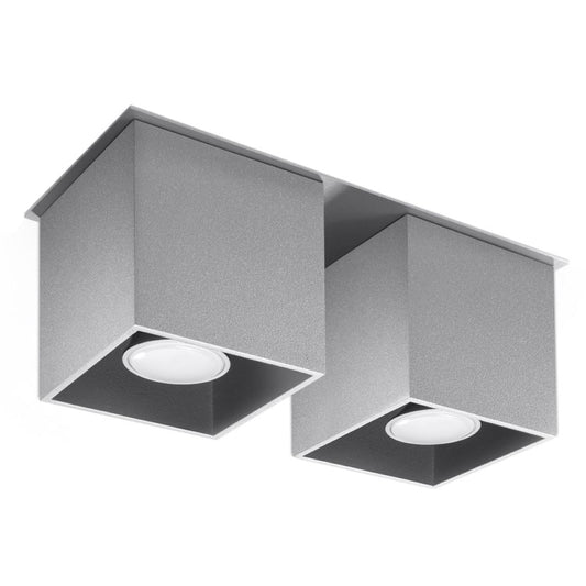 Plafondlamp QUAD 2 grijs