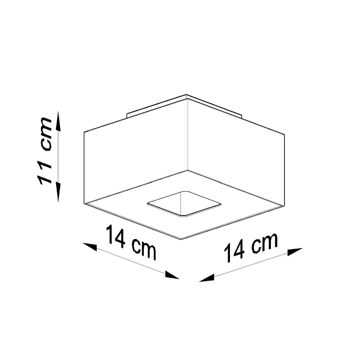Plafondlamp MONO 1 wit