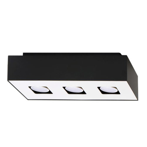 Plafondlamp MONO 3 zwart