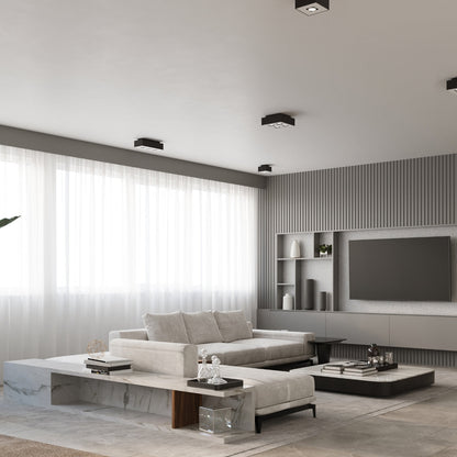 Plafondlamp MONO 3 zwart