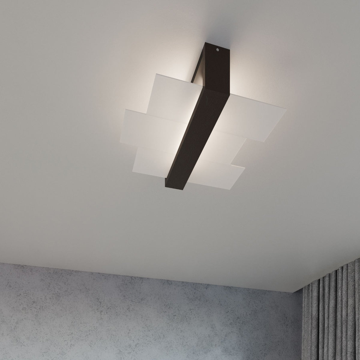 Plafondlamp FENIKS 2 wengé