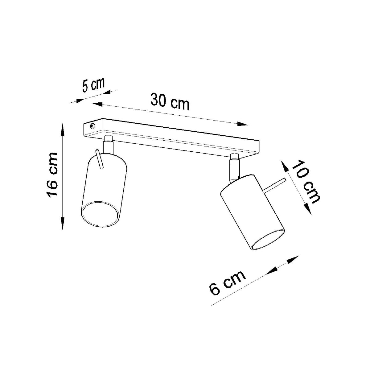 Plafondlamp RING 2 wit