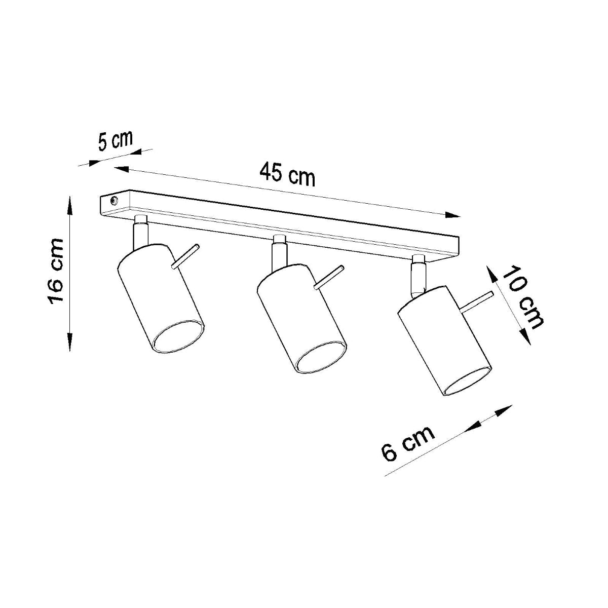 Plafondlamp RING 3 wit