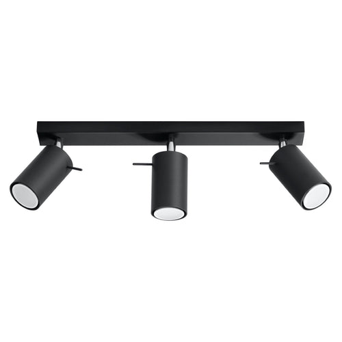 Plafondlamp RING 3 zwart