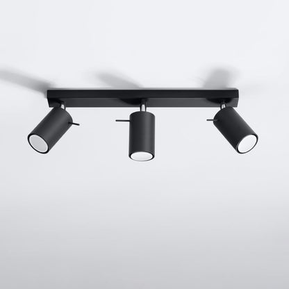 Plafondlamp RING 3 zwart