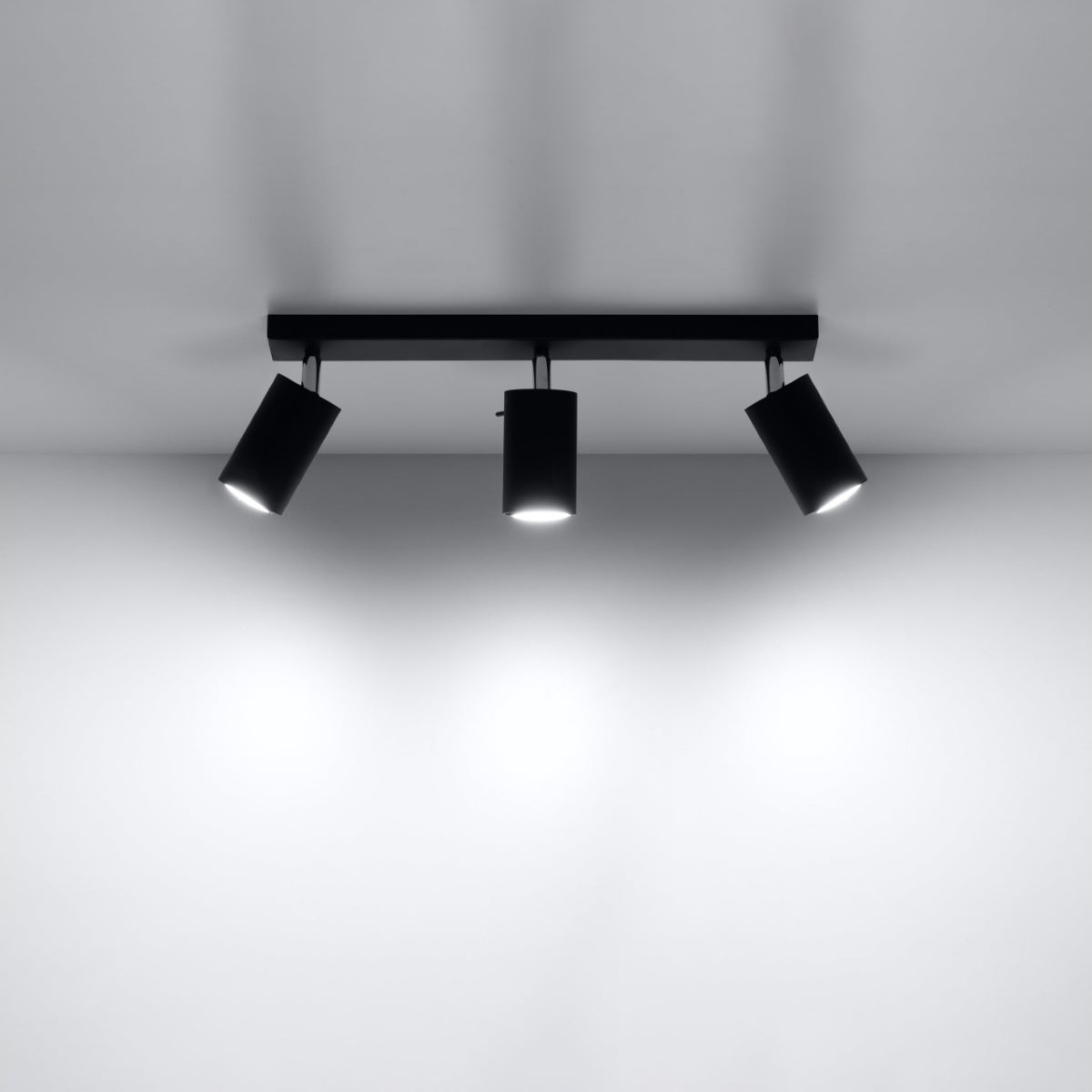 Plafondlamp RING 3 zwart