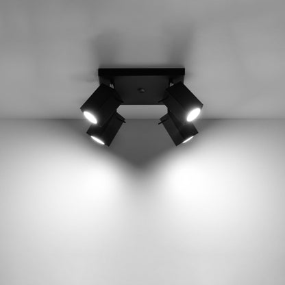 Plafondlamp MERIDA 4 zwart