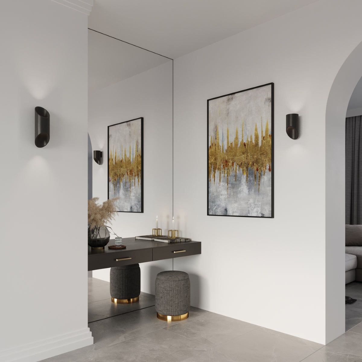 Wandlamp PENNE 20 zwart