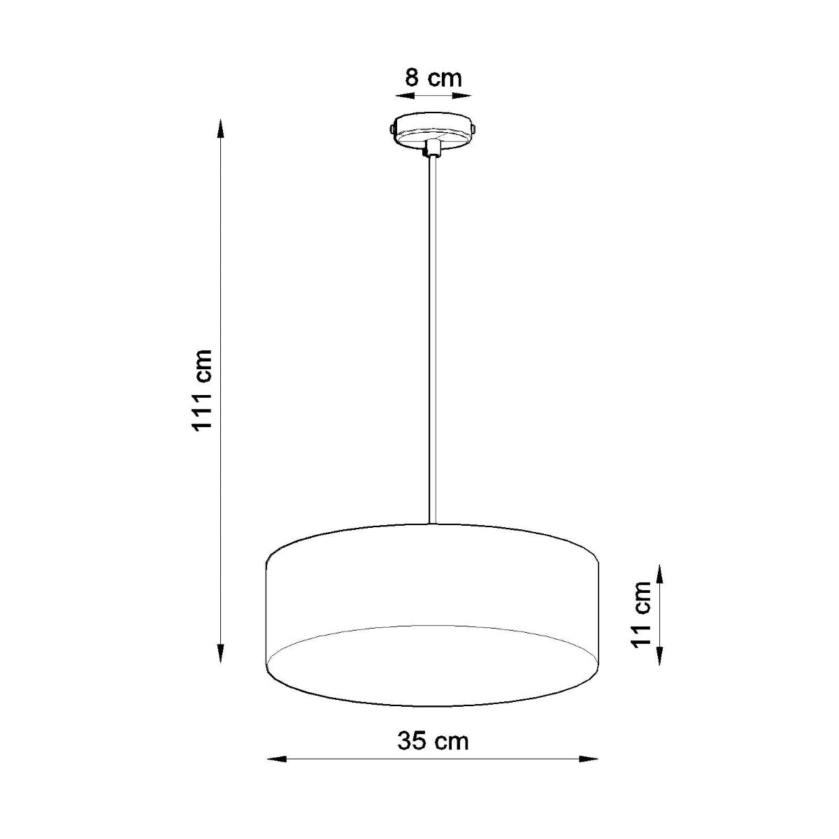 Hanglamp ARENA 35 zwart