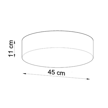 Plafondlamp ARENA 45 zwart