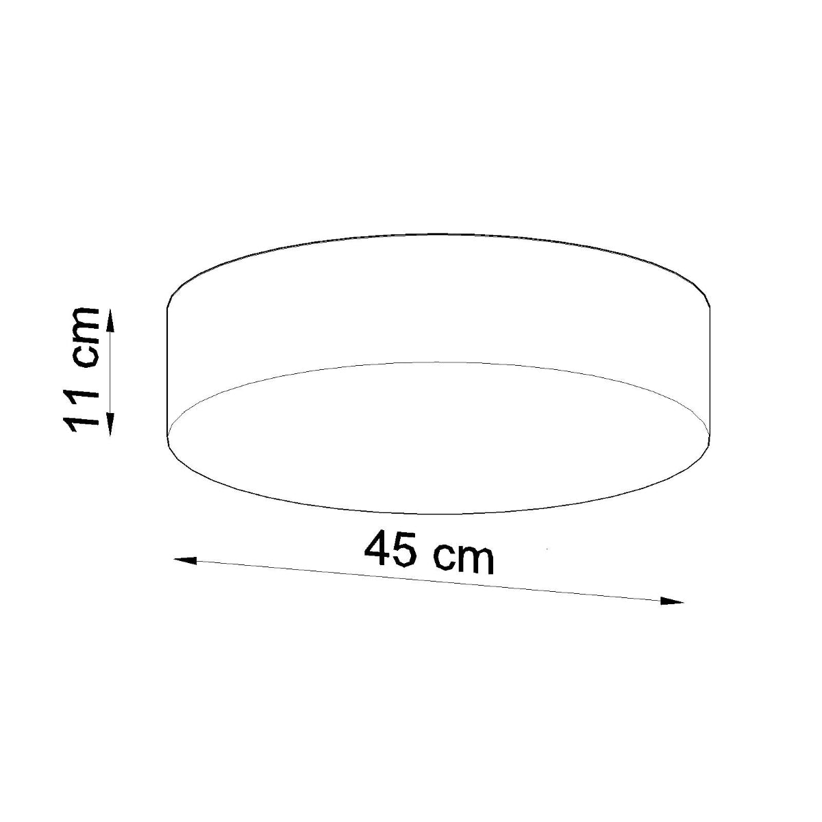 Plafondlamp ARENA 45 wit