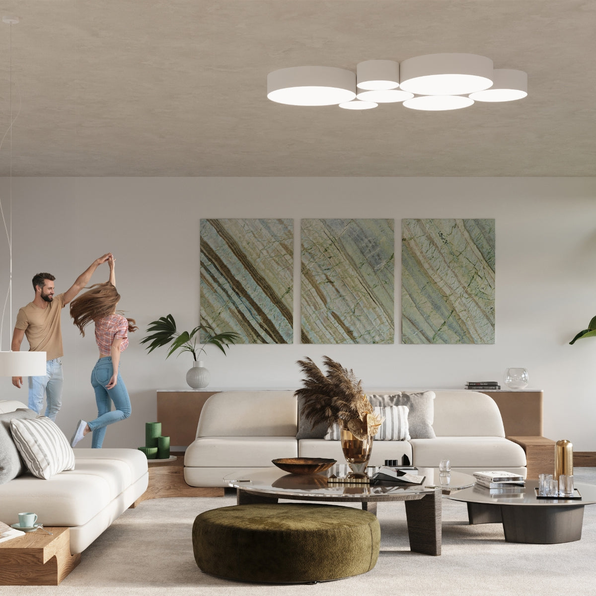 Plafondlamp ARENA wit
