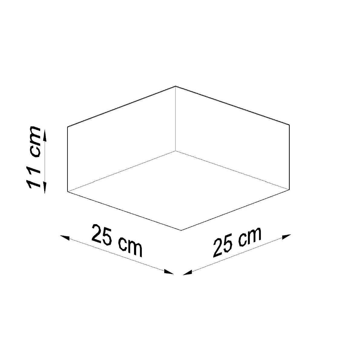 Plafondlamp HORUS zwart