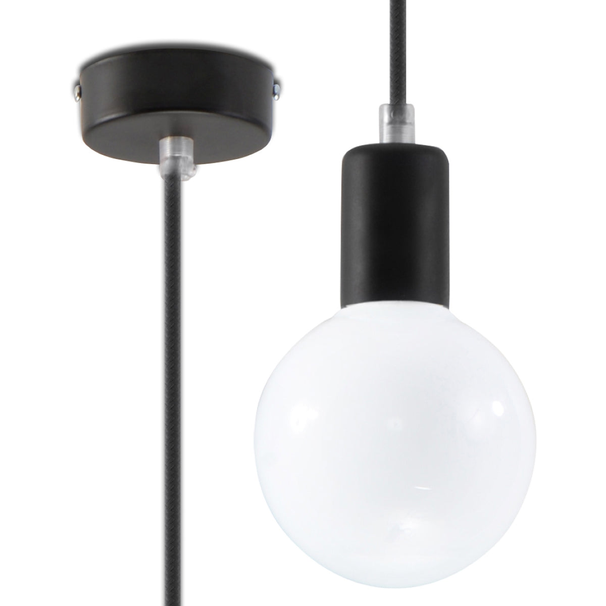 Hanglamp EDISON zwart